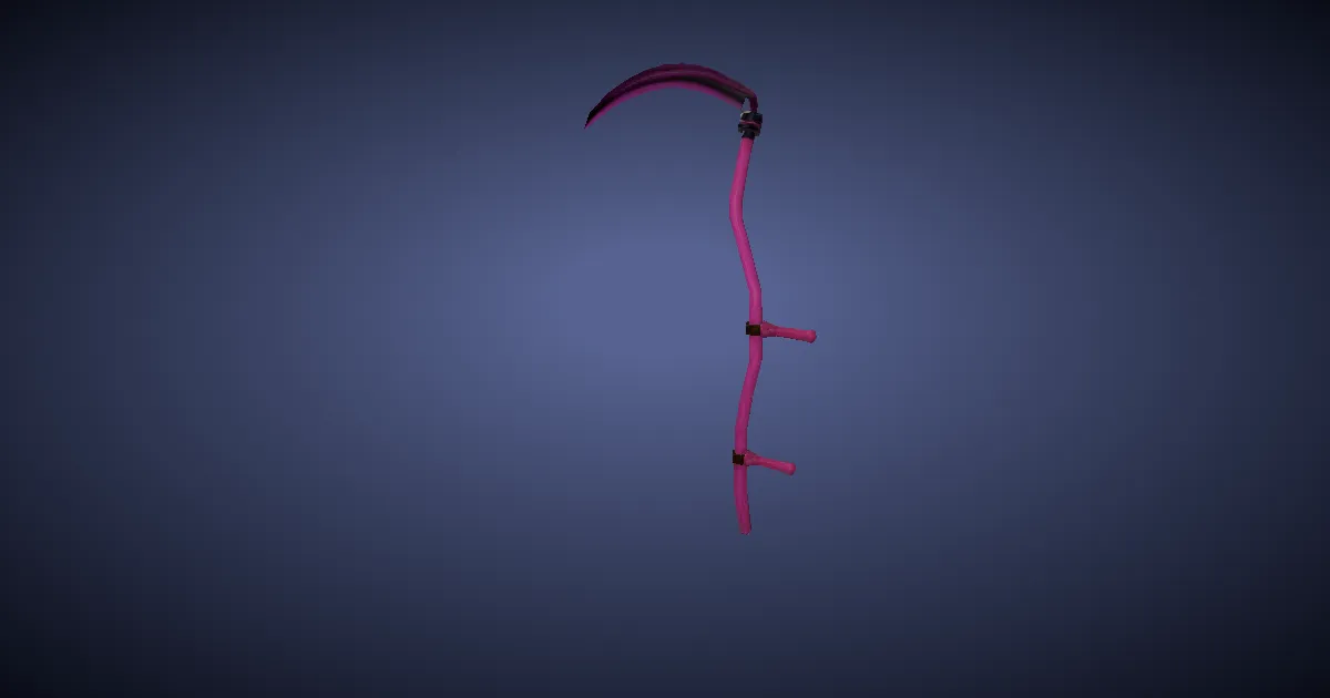 Dwarven Mythril Scythe - 3D render