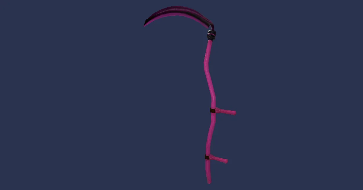 Dwarven Mythril Scythe - 3D render