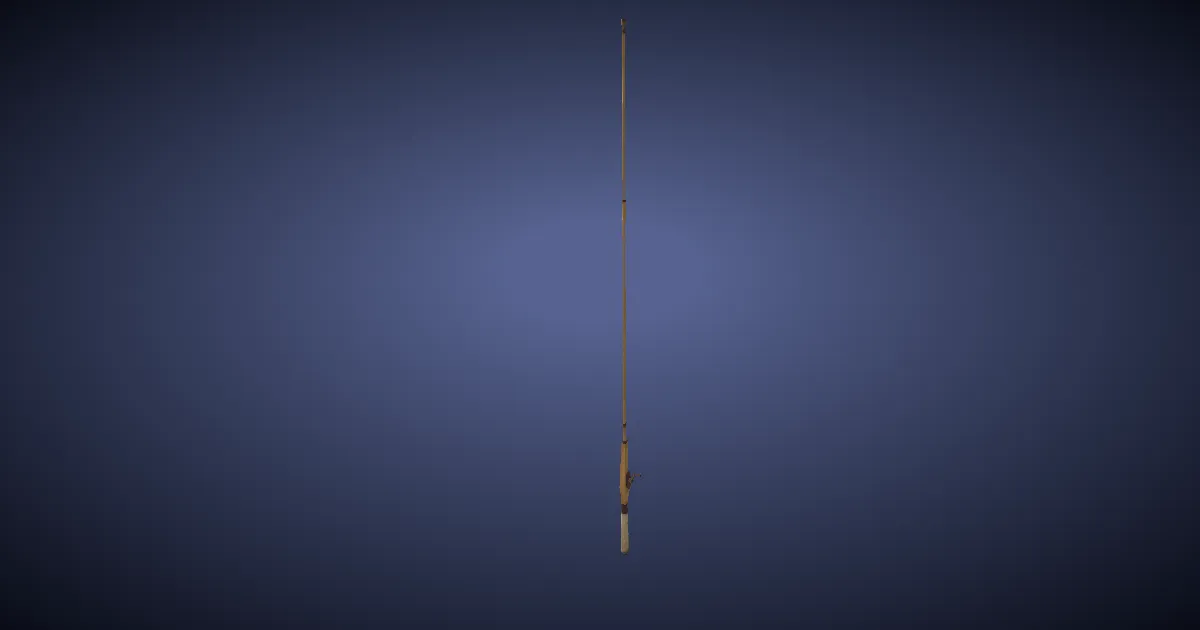 Initiate's Fishing Rod - 3D render