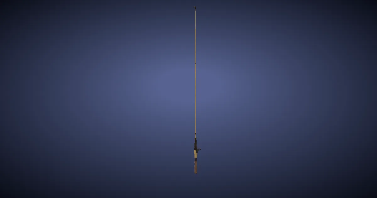 Horn Fishing Rod - 3D render
