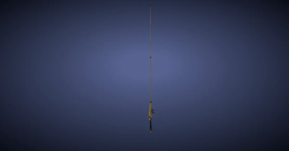 Rendu 3D de Canne à pêche alcyon lucis