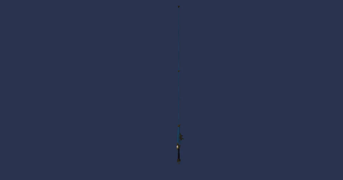 Pine Fishing Rod - 3D render