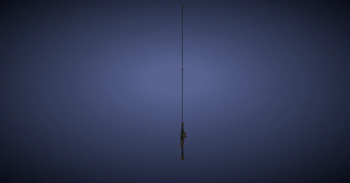 Ginseng Fishing Rod - 3D render