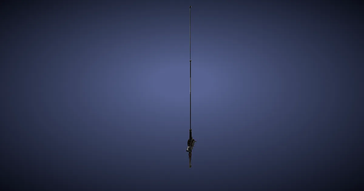 Rendu 3D de Canne à pêche d'halieutiste améliorée