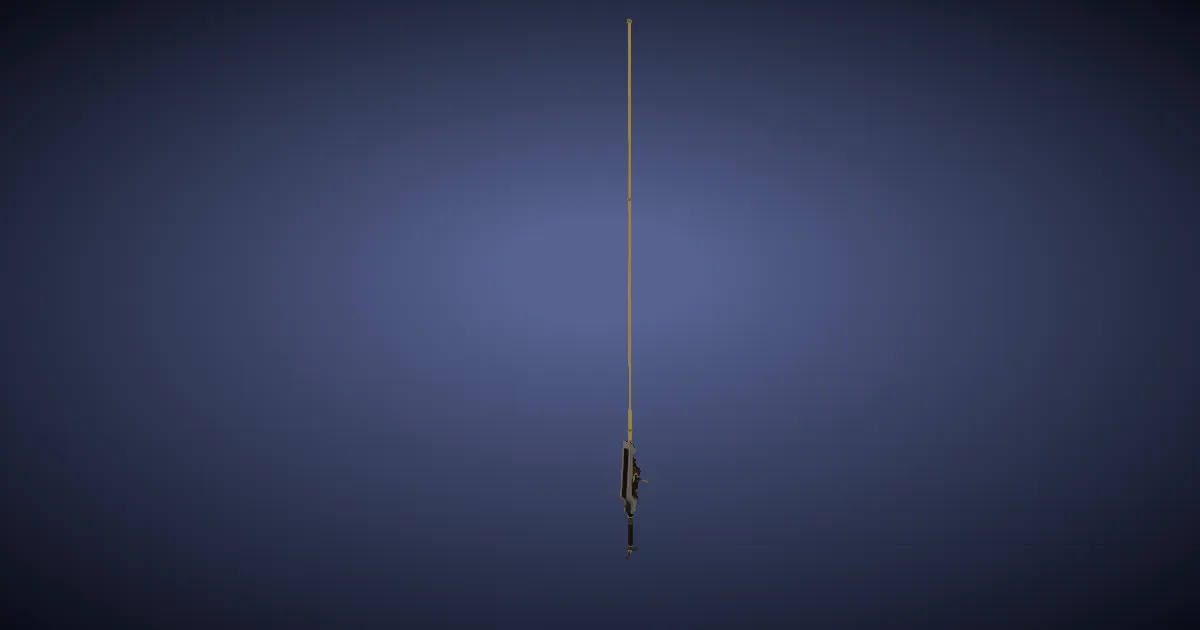 3D-Ansicht von Prächtige Anglerkoryphäen-Angelrute