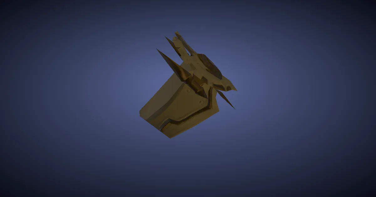 Rendu 3D de Poignet d'attaquant en quartz étoilé