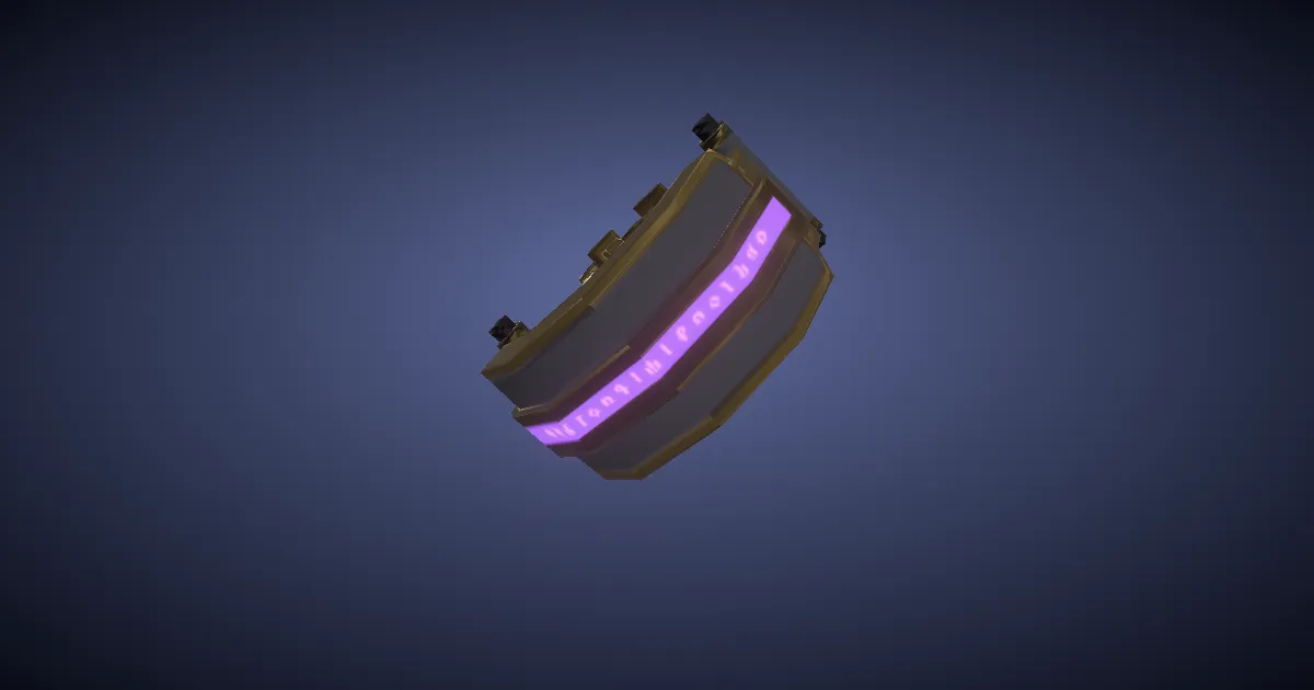 Black Star Bracelet of Healing - 3D render