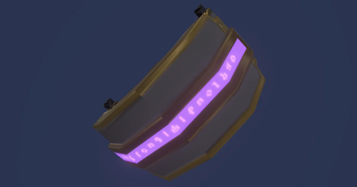 3D-Ansicht von Schwarzstern-Armreif des Zielens