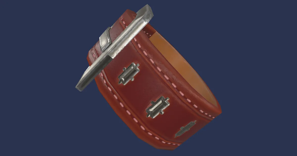 Rendu 3D de Poignet d'attaquant du roman royal