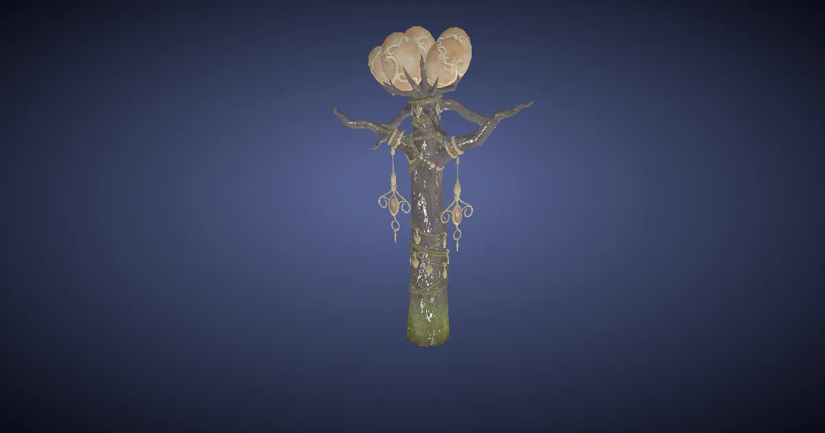 Sylphic Lamp Tree - 3D render
