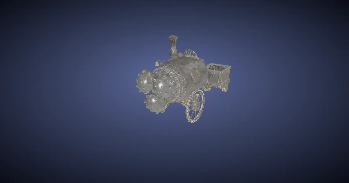 Automaton Digger - 3D render
