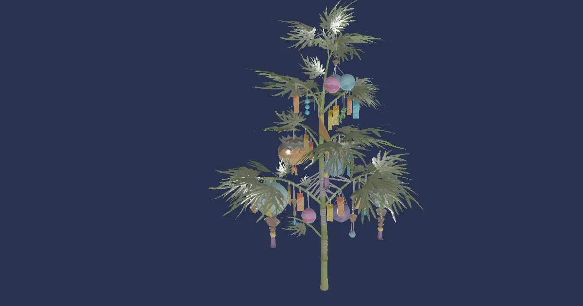 Ornamental Bamboo - 3D render