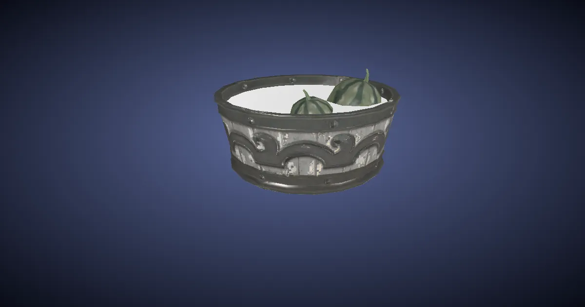 Wooden Bucket - 3D render