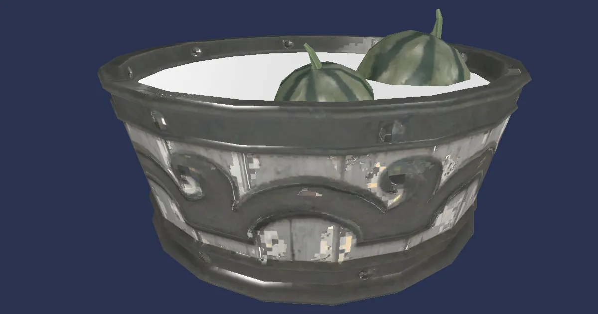 Wooden Bucket - 3D render