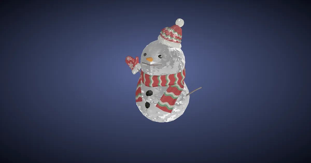 Snowman - 3D render