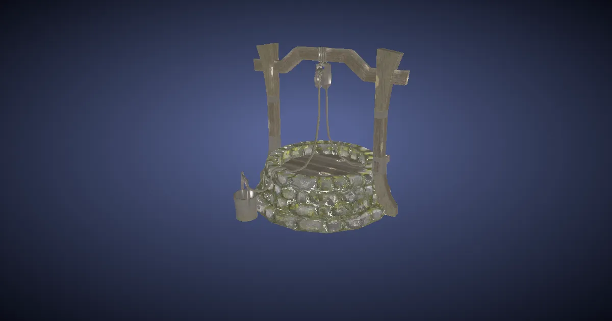 Dried Well - 3D render