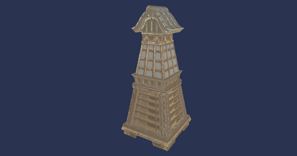 3D-Ansicht von Toro-Gartenlaterne