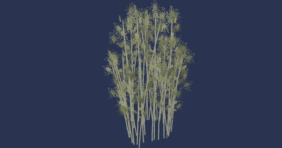 3D-Ansicht von Bambuswäldchen