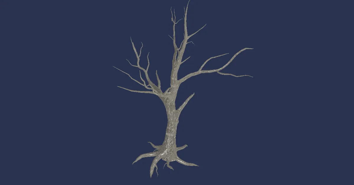 Coldbare Tree - 3D render