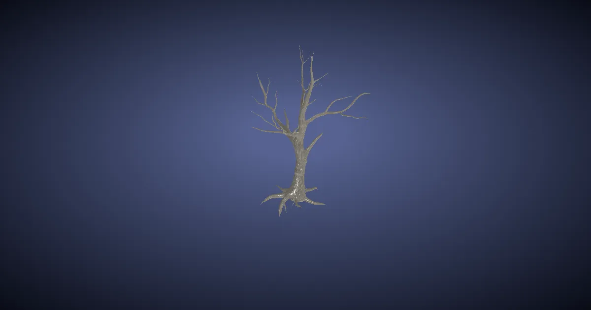 3D-Ansicht von Winterbaum