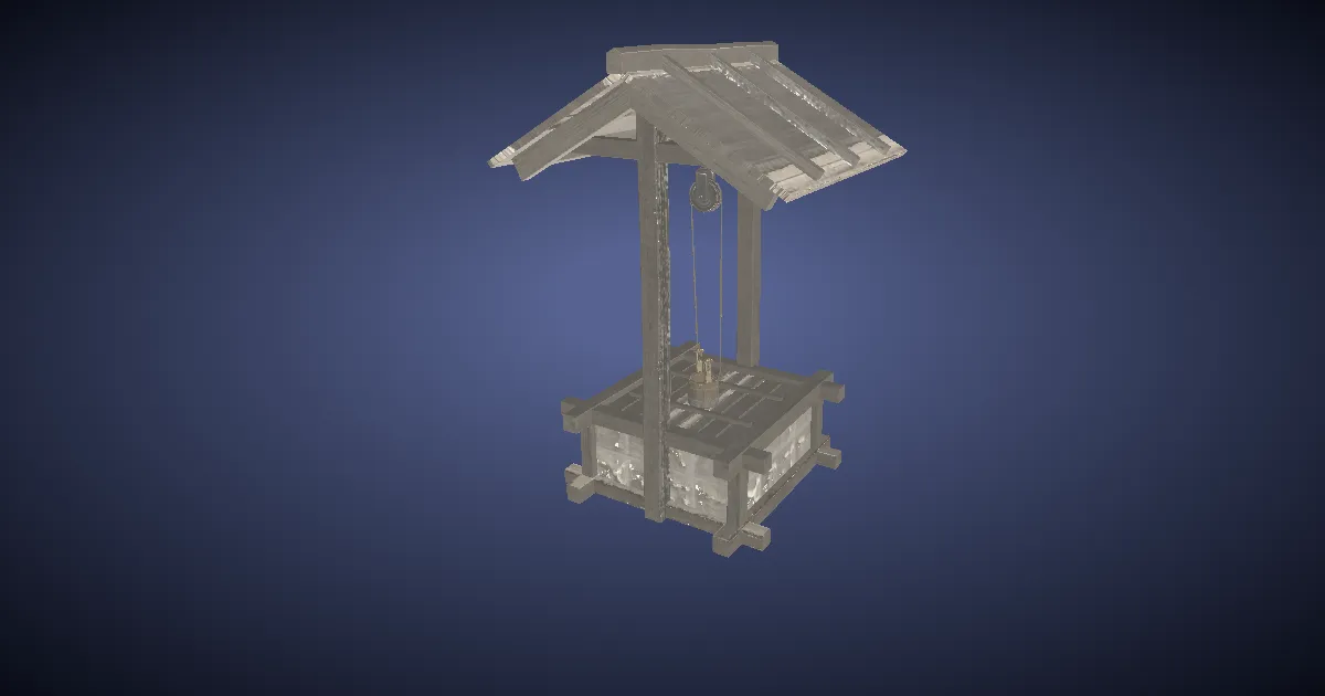 Far Eastern Well - 3D render