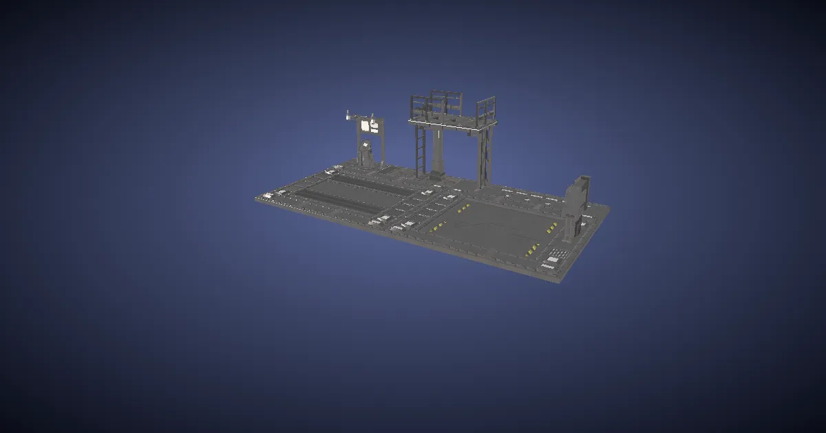 Imitation Magitek Repair Station (Floor Unit) - 3D render