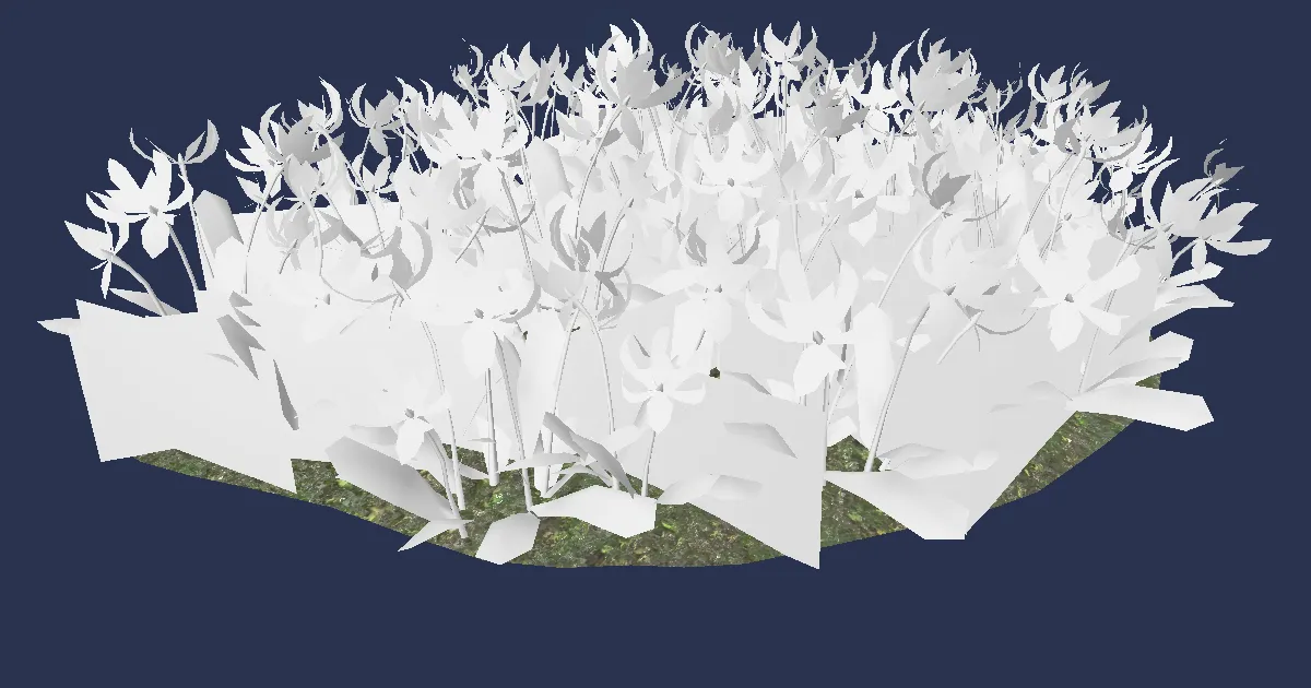 Ihuykatumu Flower Plot - 3D render