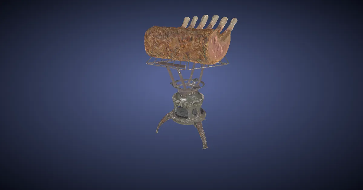 Outdoor Hunter's Grill - 3D render