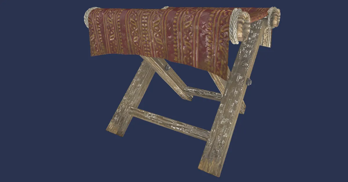 Hunter's Camp Chair - 3D render